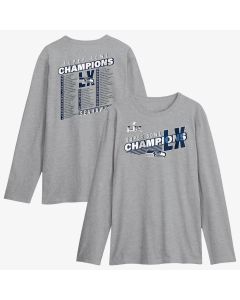 Men's Seattle Seahawks Steel Super Bowl LX Champions Best Teammates Roster Gray Long Sleeve T-Shirt (Gray)