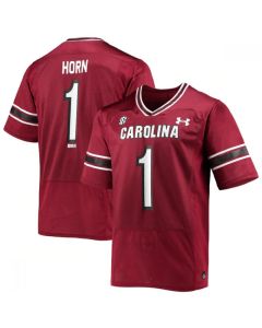 Men's South Carolina Fighting Gamecocks #1 Jaycee Horn Garnet Stitched Jersey