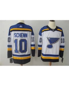 Men's St. Louis Blues #10 Brayden Schenn White Stitched NHL Jersey