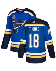 Men's St. Louis Blues #18 Robert Thomas Blue 2019 Stanley Cup Champions Stitched NHL Jersey