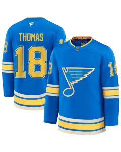 Men's St. Louis Blues #18 Robert Thomas Blue 2025 Stitched Hockey Premium Jersey