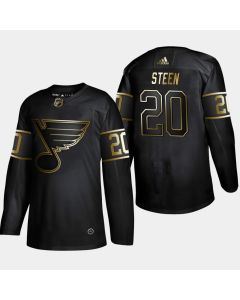 Men's St. Louis Blues #20 Alexander Steen 2019 Black Golden Edition Stitched NHL Jersey
