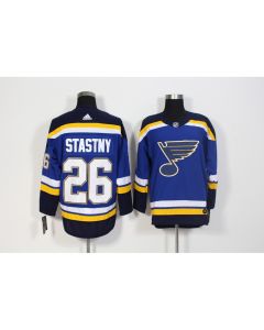 Men's St. Louis Blues #26 Paul Stastny Blue Stitched NHL Jersey