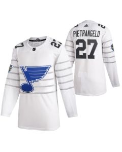 Men's St. Louis Blues #27 Alex Pietrangelo 2020 White All Star Stitched NHL Jersey