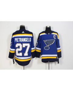 Men's St. Louis Blues #27 Alex Pietrangelo Blue Fashion Stitched NHL Jersey