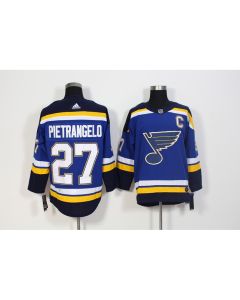 Men's St. Louis Blues #27 Alex Pietrangelo Blue Stitched NHL Jersey (Blue)