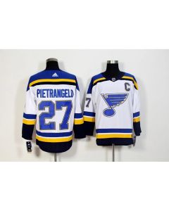 Men's St. Louis Blues #27 Alex Pietrangelo White Stitched NHL Jersey (White)