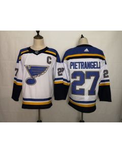 Men's St. Louis Blues #27 Alex Pietrangelo White Stitched NHL Jersey