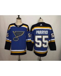 Men's St. Louis Blues #55 Colton Parayko Blue Fashion Stitched NHL Jersey