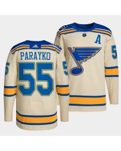Men's St. Louis Blues #55 Colton Parayko Cream 2022 Winter Classic Stitched Jersey