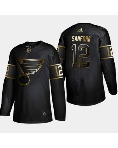 Men's St. Louis Blues #9 Zach Sanford 2019 Black Golden Edition Stitched NHL Jersey