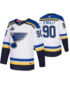 Men's St. Louis Blues #90 Ryan O'Reilly White 2019 Stanley Cup Champions Stitched NHL Jersey