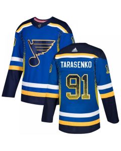 Men's St. Louis Blues #91 Vladimir Tarasenko Blue Drift Fashion Stitched NHL Jersey