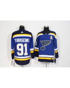 Men's St. Louis Blues #91 Vladimir Tarasenko Navy Blue Stitched NHL Jersey