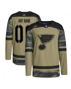 Men's St. Louis Blues Active Player Custom 2022 Camo Military Appreciation Night Stitched Jersey