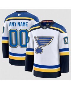 Men's St. Louis Blues ACTIVE PLAYER Custom White 2024-25 Away Stitched Hockey Jersey