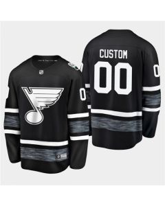 Men's St. Louis Blues Custom 2019 NHL All-Star Black Stitched Jersey