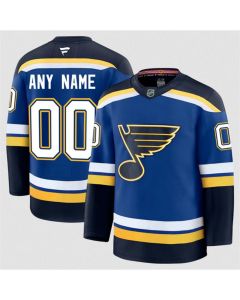Men's St. Louis Blues Custom Blue 2024-25 Home Stitched Hockey Premium Jersey