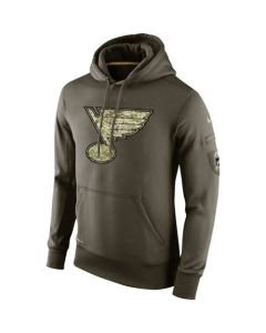Men's St. Louis Blues Salute To Service NHL Hoodie