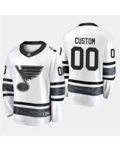 Men's St. Louis Blues White Custom 2019 NHL All-Star White Stitched Jersey