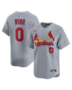 Men's St. Louis Cardinals #0 Masyn Winn Gray Home Limited Jersey (Gray)