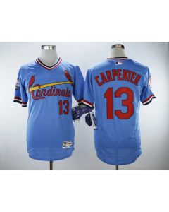 Men's St.Louis Cardinals #13 Matt Carpenter Light Blue Cooperstown Collection Flexbase Stitched MLB Jersey