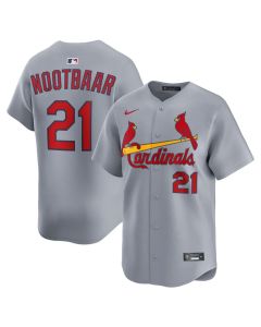 Men's St. Louis Cardinals #21 Lars Nootbaar Gray Home Limited Jersey (Gray)