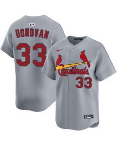 Men's St. Louis Cardinals #33 Brendan Donovan Gray Home Limited Jersey (Style 2)