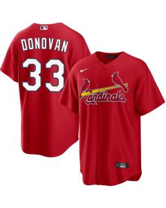 Men's St. Louis Cardinals #33 Brendan Donovan Red Home Limited Jersey (Red)