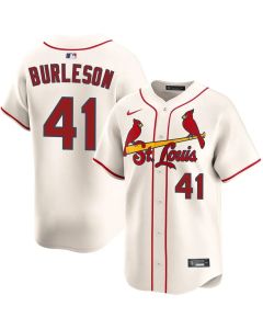 Men's St. Louis Cardinals #41 Alec Burleson Cream Home Limited Jersey (Home)