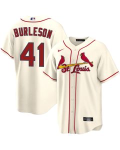 Men's St. Louis Cardinals #41 Alec Burleson Cream Home Limited Jersey (Style 2)