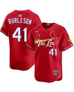 Men's St. Louis Cardinals #41 Alec Burleson Red Home Limited Jersey (Red)