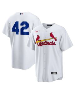 Men's St. Louis Cardinals #42 Jackie Robinson Nike White Home 2025 Jackie Robinson Day Replica Jersey (White)