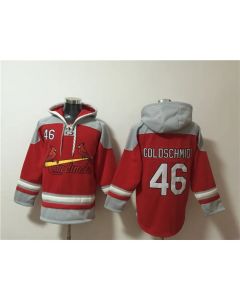 Men's St.Louis Cardinals #46 Paul Goldschmidt Ageless Must-Have Lace-Up Pullover Hoodie