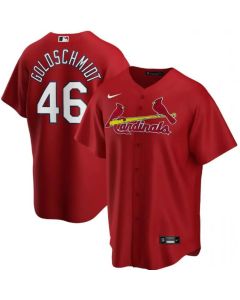 Men's St. Louis Cardinals #46 Paul Goldschmidt Red Cool Base Stitched Jersey
