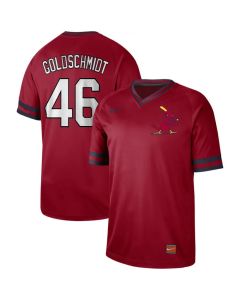 Men's St. Louis Cardinals #46 Paul Goldschmidt Red Cooperstown Collection Legend Stitched MLB Jersey