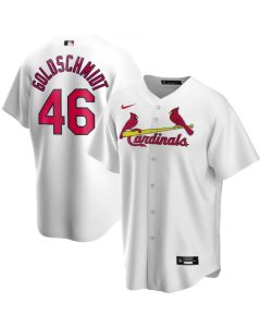 Men's St. Louis Cardinals #46 Paul Goldschmidt White 2020 Stitched MLB Jersey