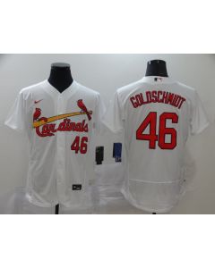 Men's St. Louis Cardinals #46 Paul Goldschmidt White Flex Base Stitched MLB Jersey