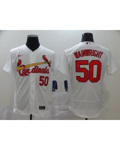Men's St. Louis Cardinals #50 Adam Wainwright White Flex Base Stitched MLB Jersey