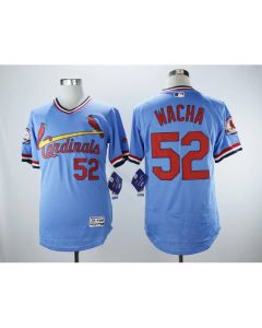 Men's St.Louis Cardinals #52 Michael Wacha Light Blue Cooperstown Collection Flexbase Stitched MLB Jersey