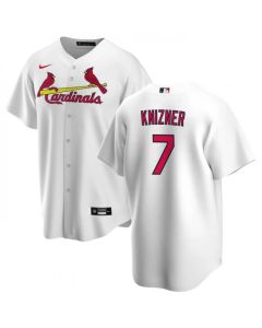 Men's St. Louis Cardinals #7 Andrew Knizner White Cool Base Stitched Jersey