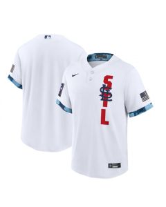 Men's St. Louis Cardinals Blank 2021 White All-Star Cool Base Stitched MLB Jersey