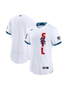 Men's St. Louis Cardinals Blank 2021 White All-Star Flex Base Stitched MLB Jersey