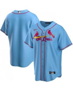 Men's St. Louis Cardinals Blank Blue Cool Base Stitched Jersey