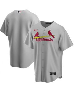 Men's St. Louis Cardinals Blank Grey Cool Base Stitched Jersey