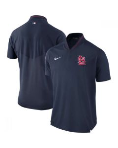 Men's St. Louis Cardinals Navy Authentic Collection Elite Performance Polo