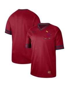 Men's St. Louis Cardinals Red Blank Cooperstown Collection Legend Stitched MLB Jersey