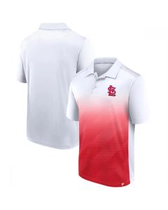 Men's St. Louis Cardinals White/Red iconic Parameter Sublimated Polo