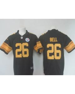 Men's Steelers #26 Le'Veon Bell Black Limited Rush Stitched NFL Jersey