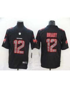 Men's Tampa Bay Buccaneers #12 Tom Brady Black Impact Limited Stitched NFL Jersey